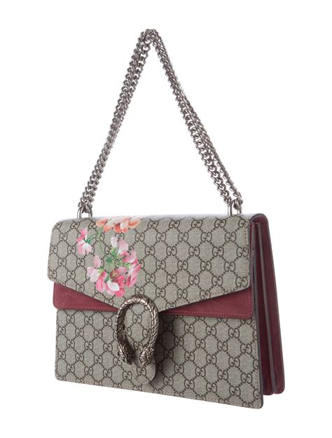 gucci dionysus blooms print shoulder bag|Gucci dionysus suede.